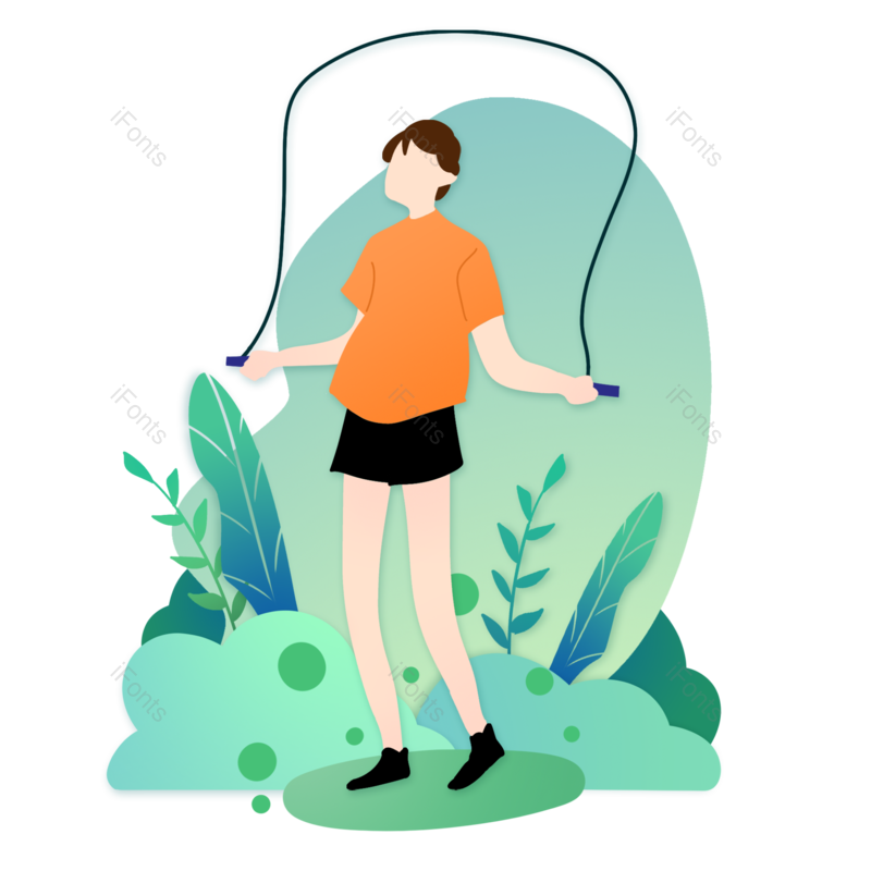 插画图片,职业元素,简约PNG,运动免抠素材